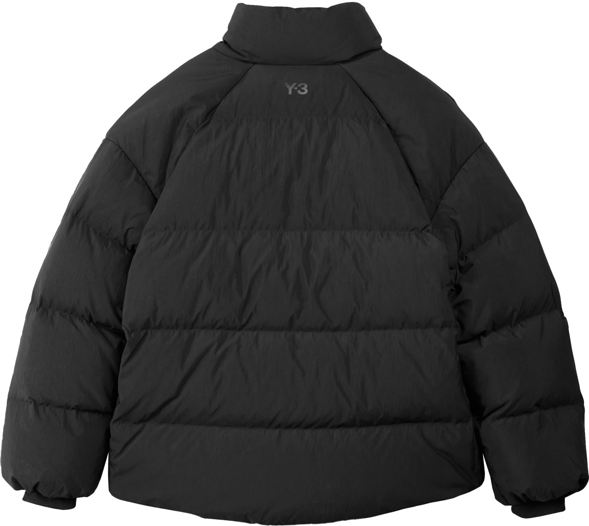 Y-3: Black Puffer Jacket - 2