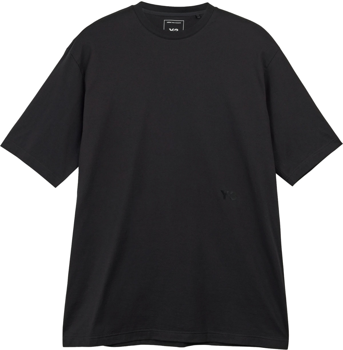 Y-3: Black Boxy Short Sleeve T-Shirt - 1