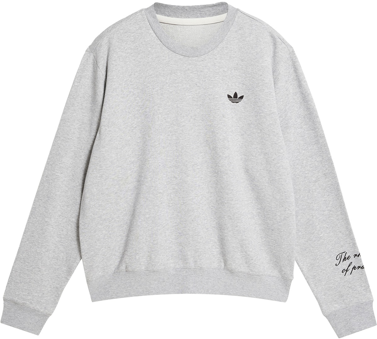 adidas Originals: Grey Wales Bonner Long Sleeve Crew Top - 1