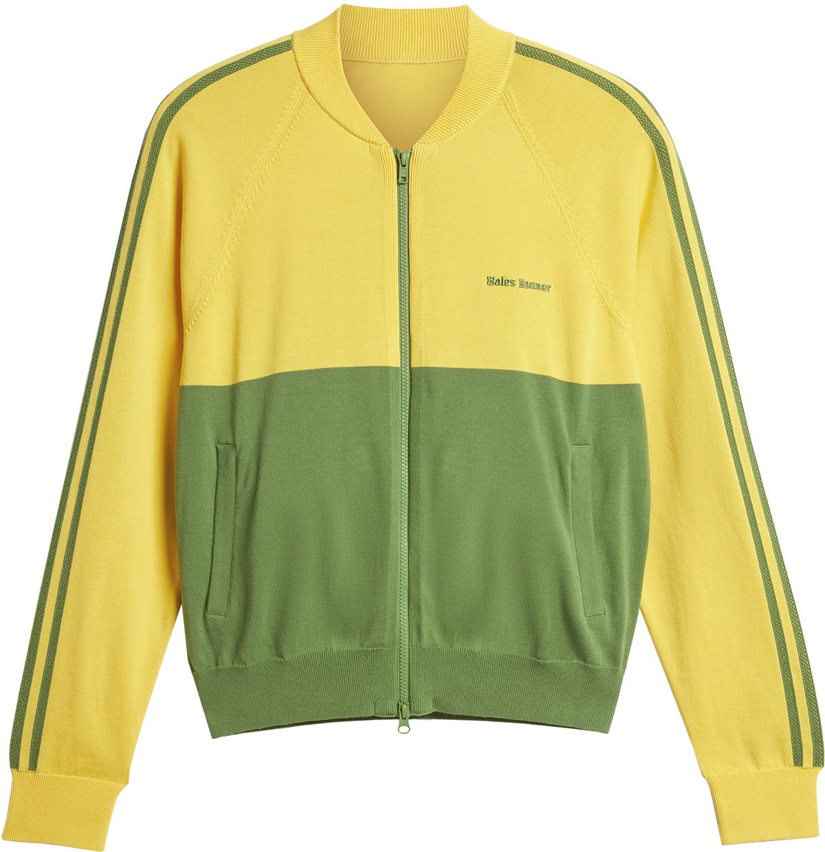 adidas Originals: Gold Wales Bonner New Knit Track Top - 1