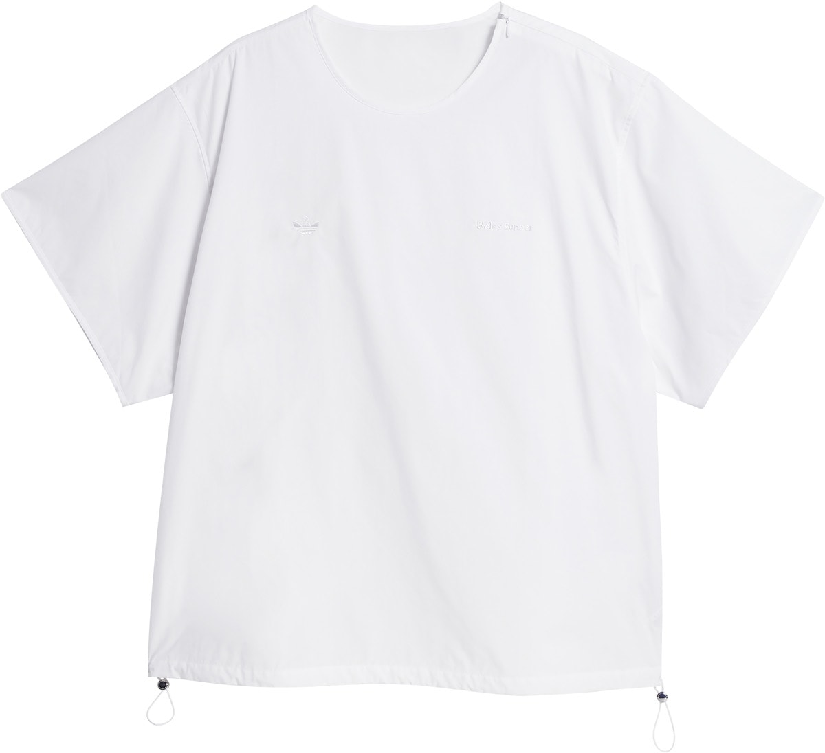 adidas Originals: Blanc Wales Bonner Poplin Haut de pull Blanc - 1