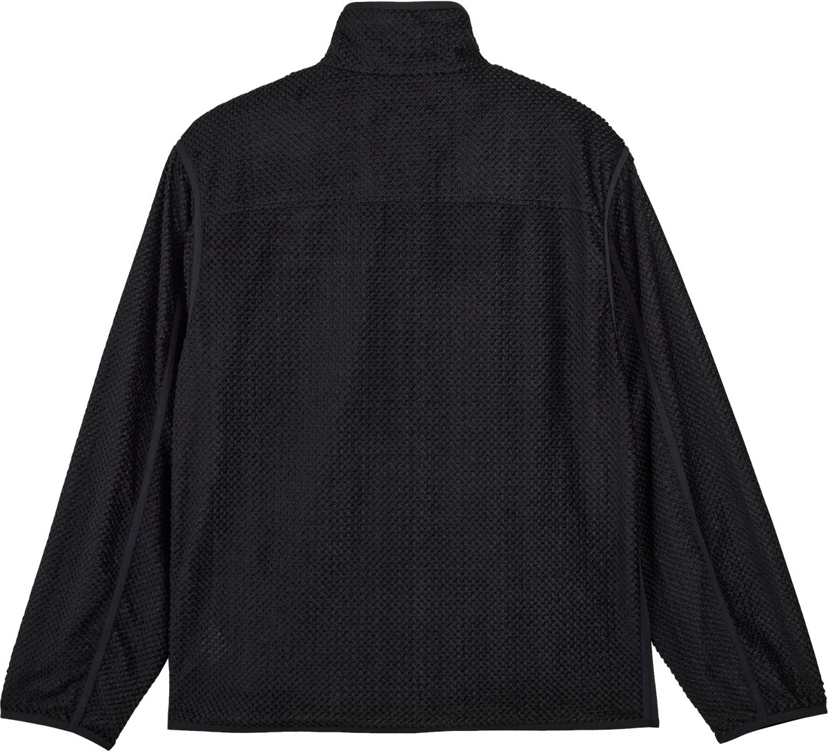 Y-3: Black Waffle Warp Knit Track Top - 2