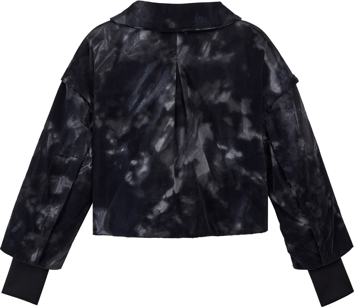 Y-3: Black Allover Printed Padded Jacket - 2