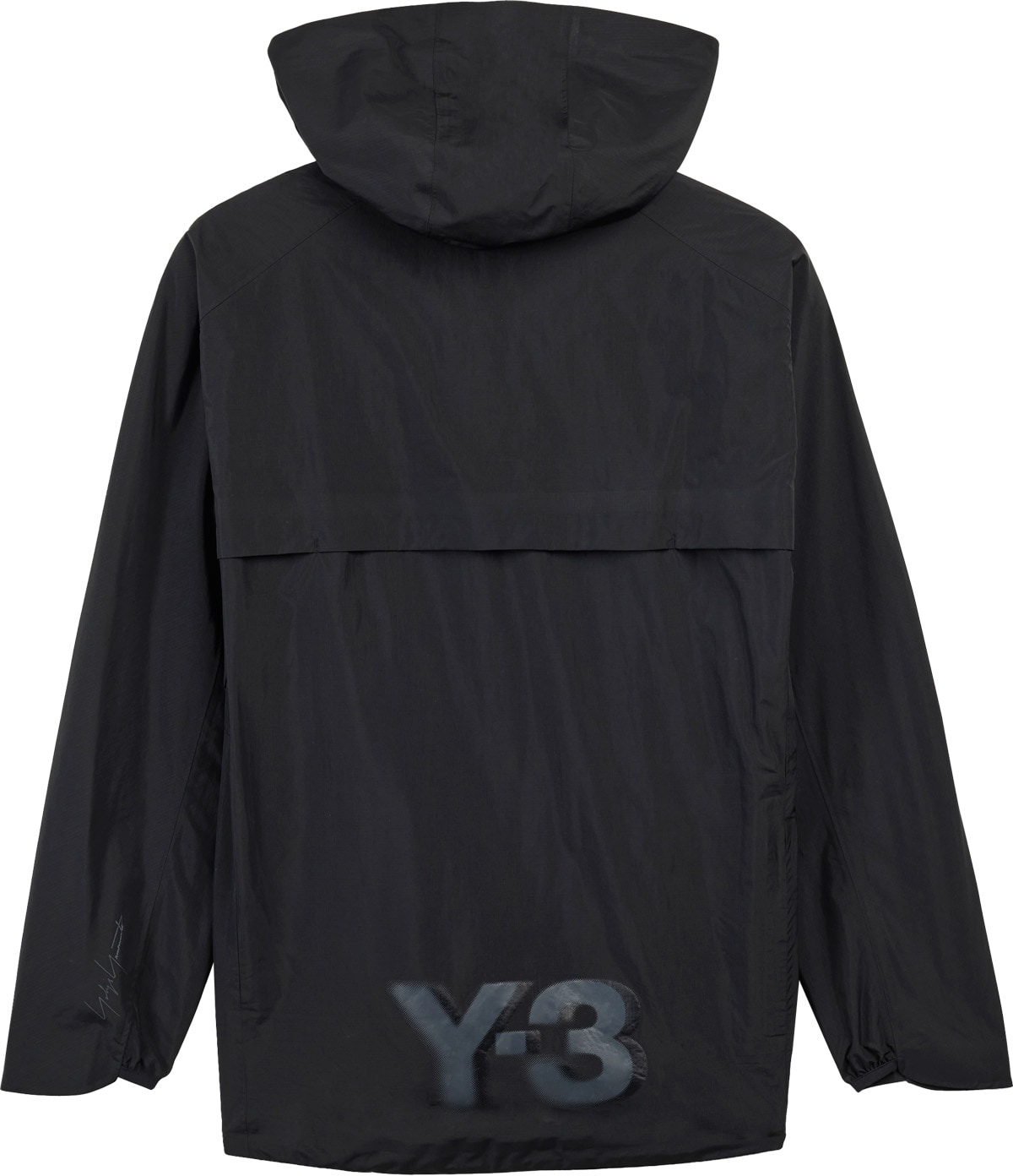 Y-3: Black Running Jacket - 2