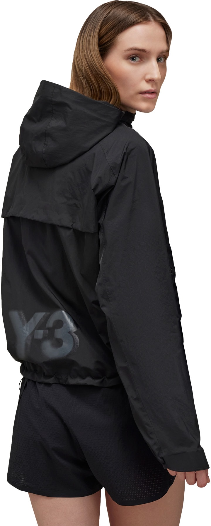 Y-3: Black Running Jacket - 4