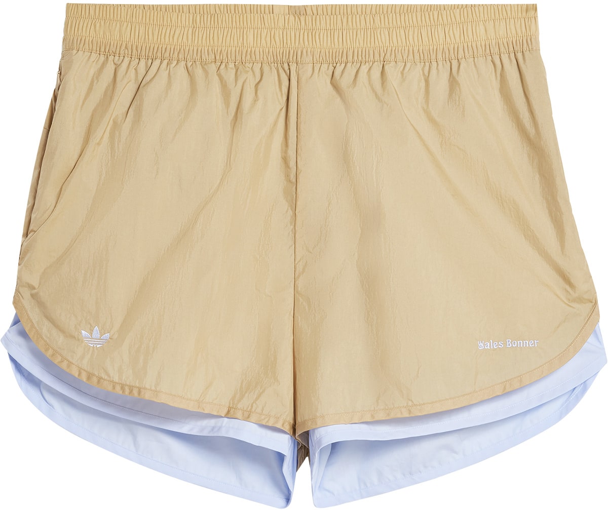 adidas Originals: Neutrales Short superposé en nylon Wales Bonner Neutrales - 1