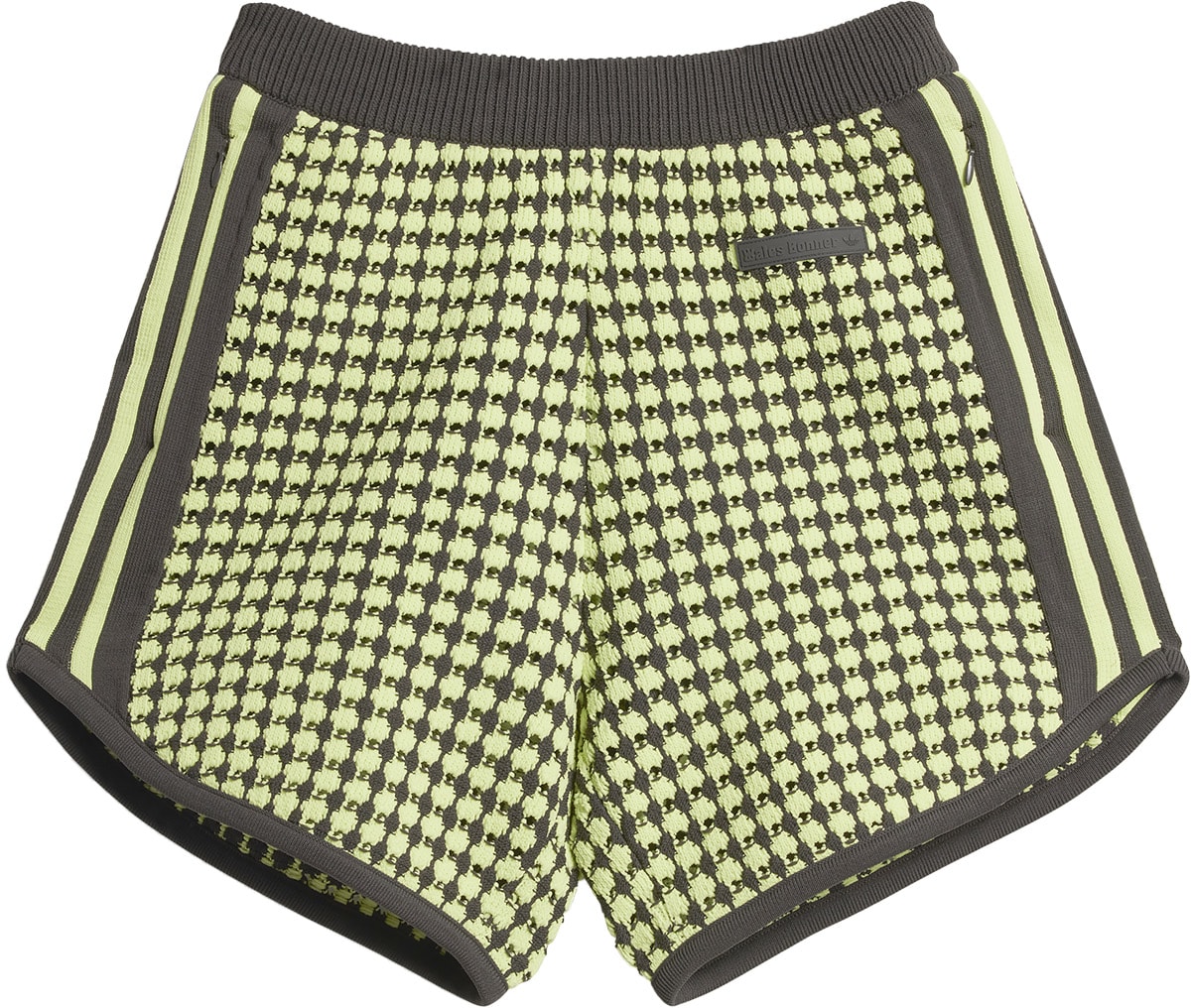 adidas Originals: Jaune Short en maille crochet Wales Bonner Jaune - 1