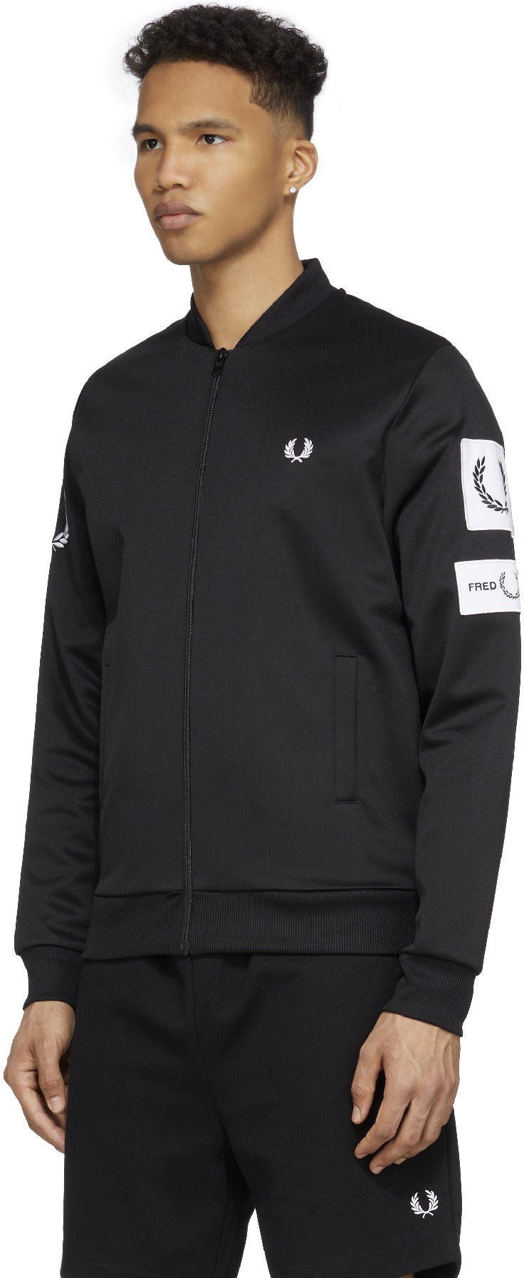 Fred Perry: Black Badge Detail Track Jacket - 2