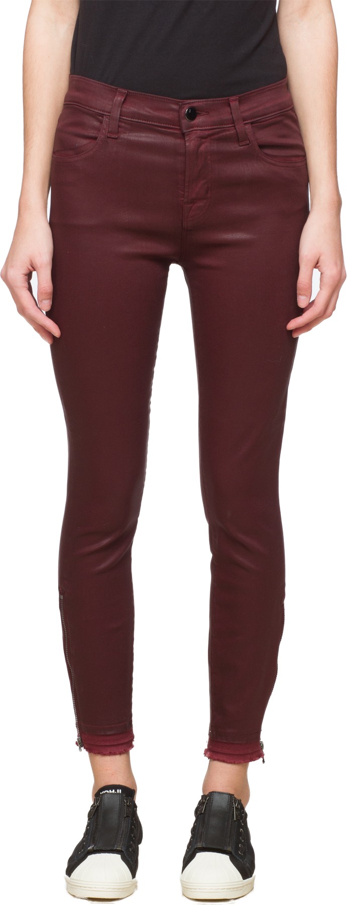 J Brand: Red Alana High Rise Crop Jeans - 1