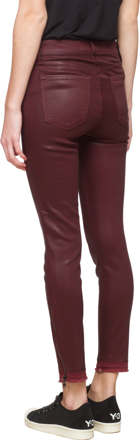 J Brand: Red Alana High Rise Crop Jeans - 3