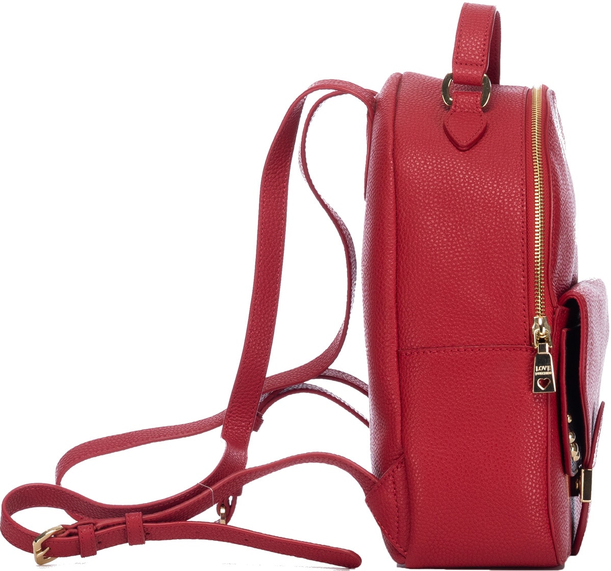 Love Moschino: Red Pocket Backpack - 2