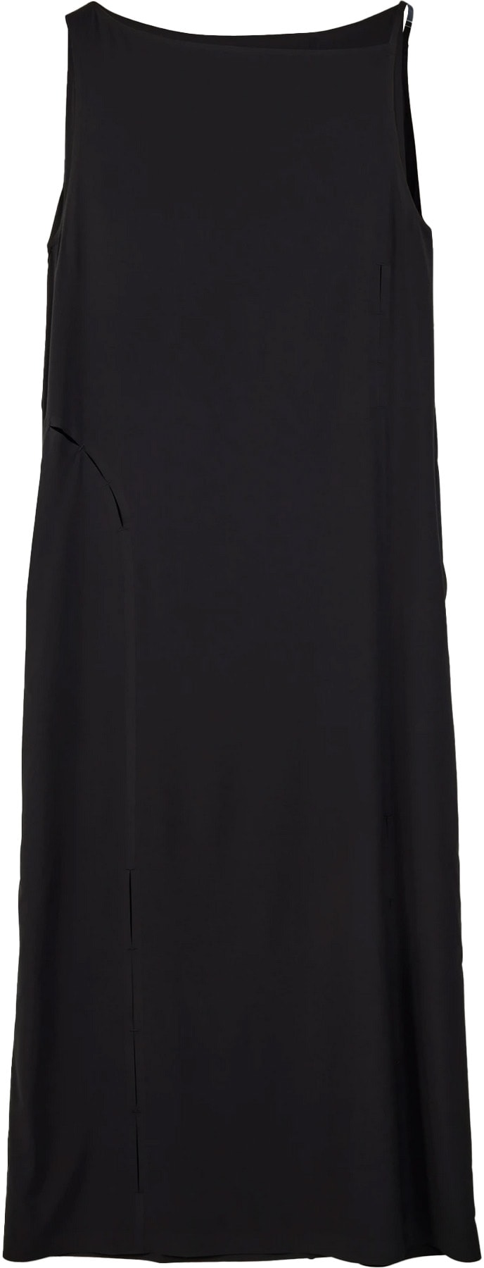 Y-3: Noir Robe fendue Noir - 1