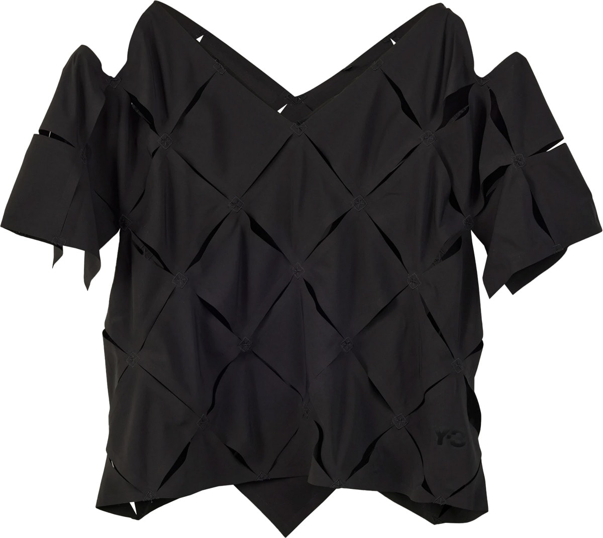 Y-3: Black Puzzle Top - 1