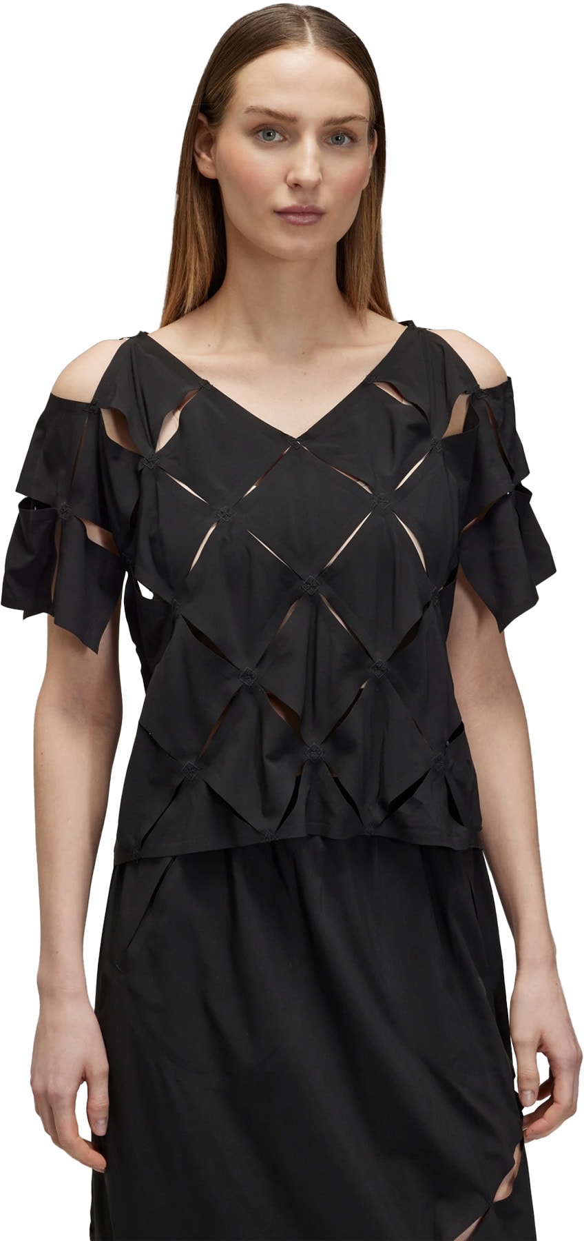 Y-3: Black Puzzle Top - 2