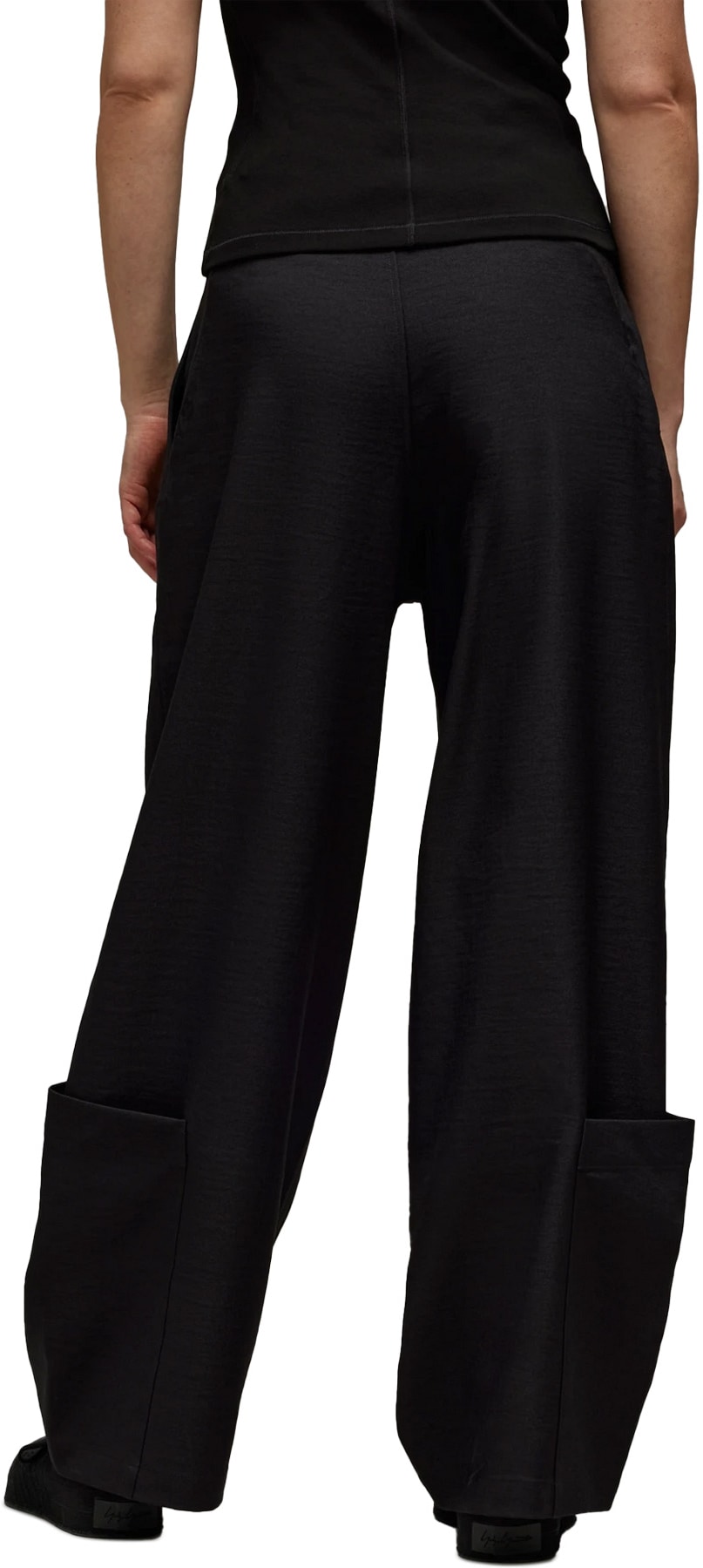 Y-3: Noir Pantalon d'uniforme de sport à jambe large Noir - 3