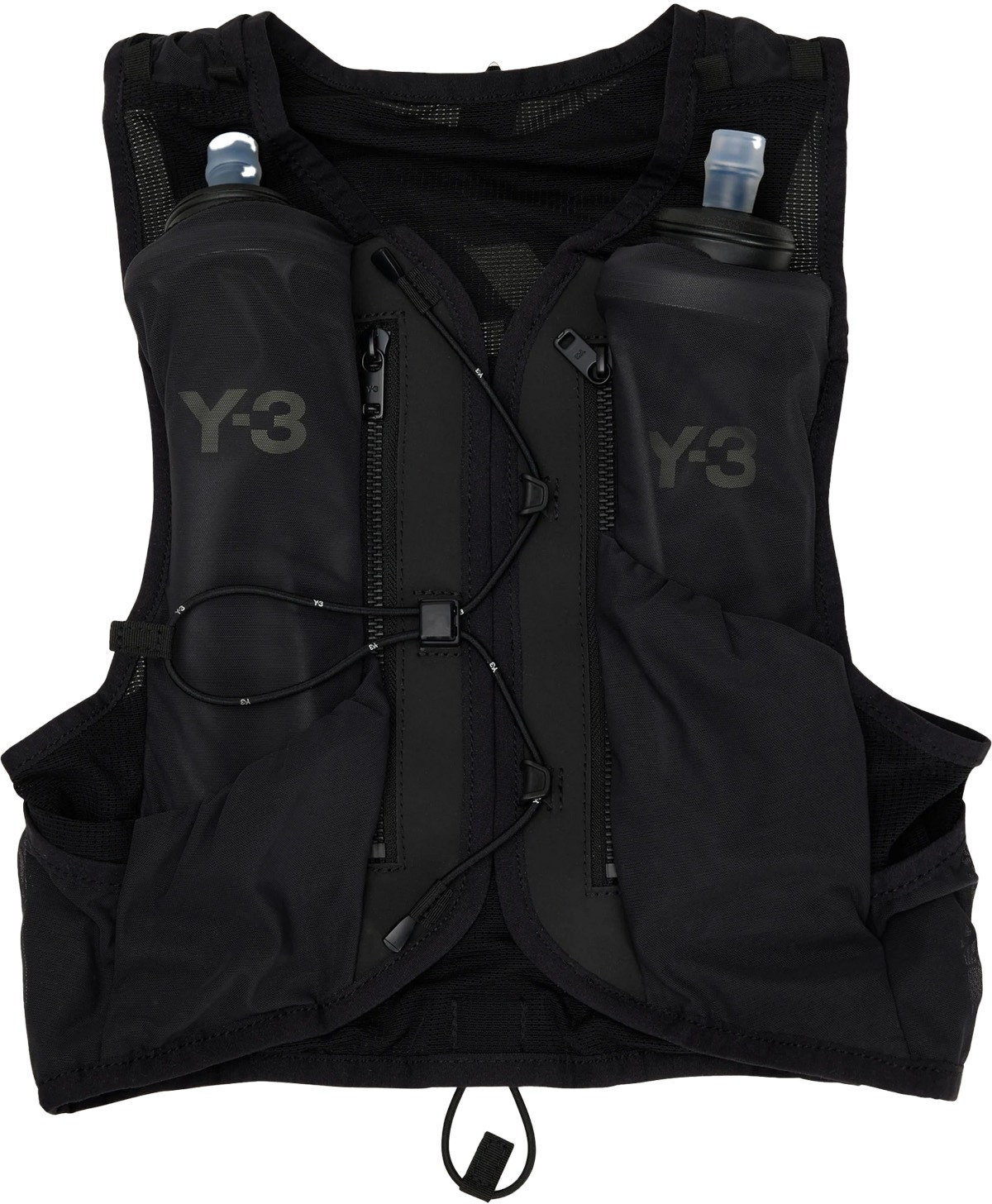 Y-3: Black Running Vest - 1