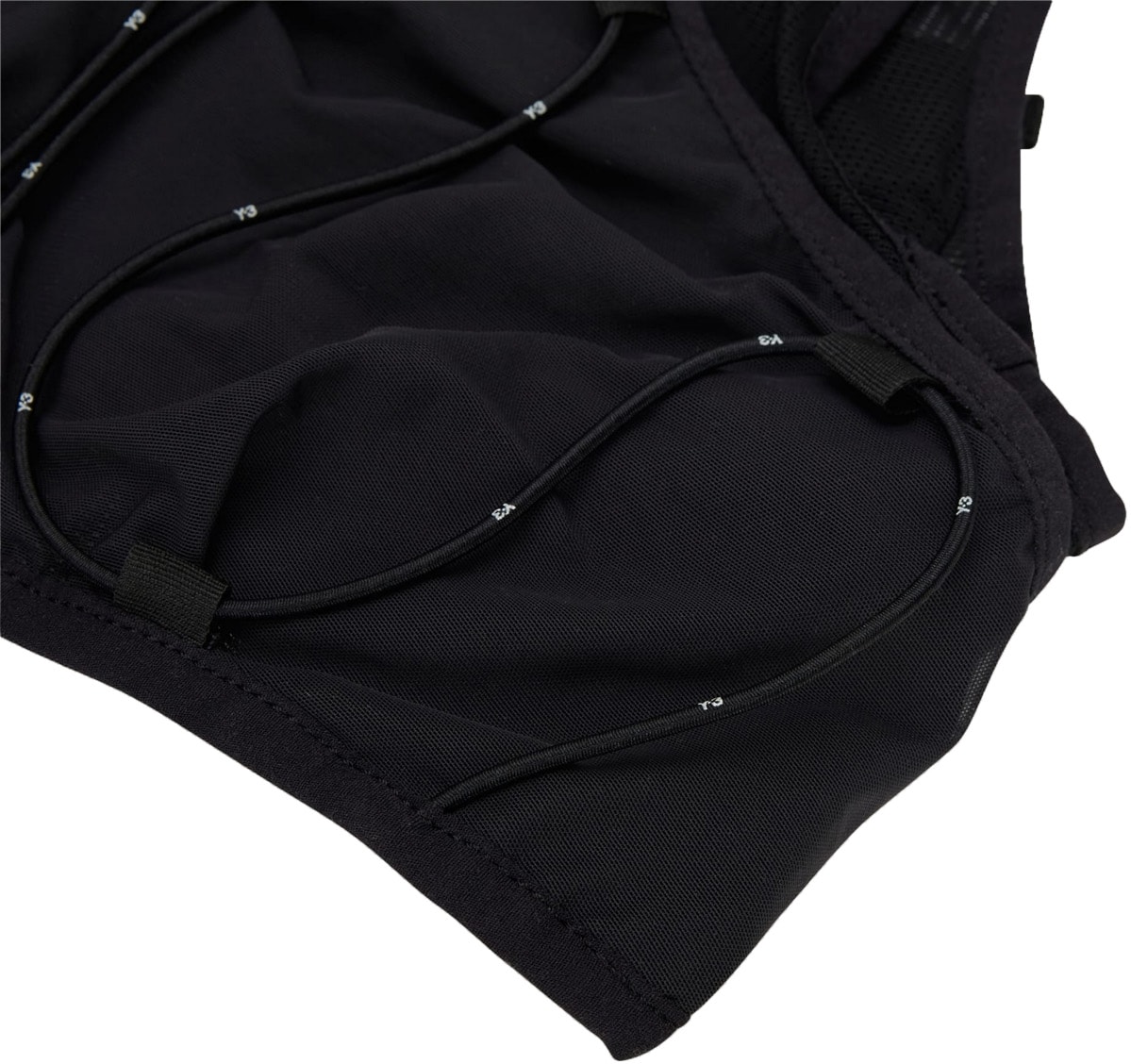 Y-3: Black Running Vest - 3
