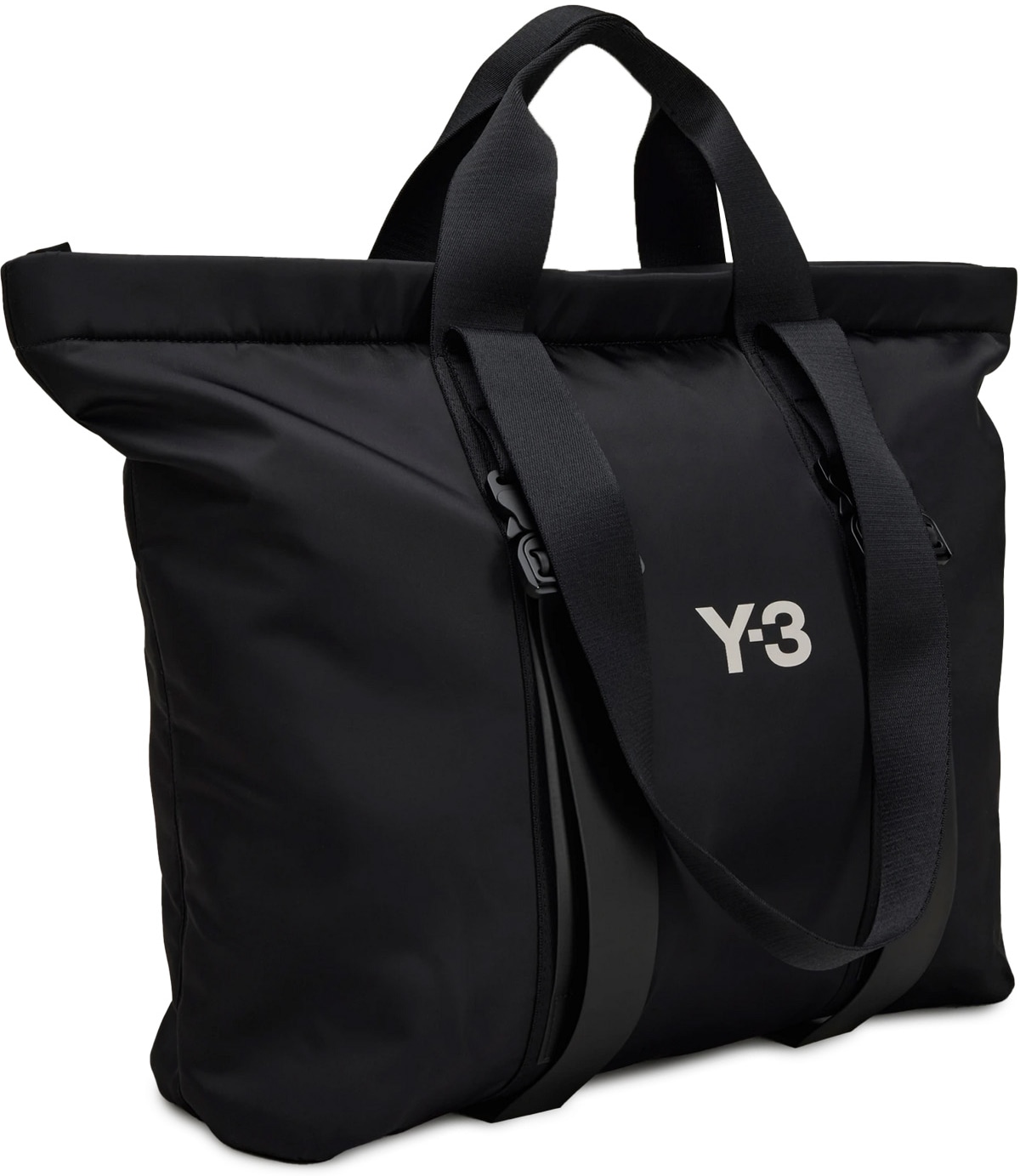Y-3: Black Shopper Bag - 2