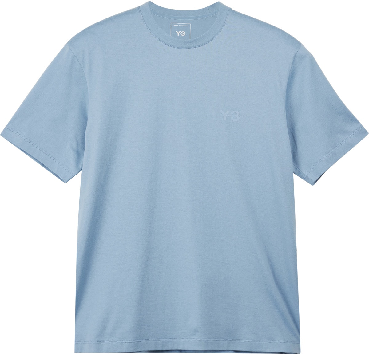 Y-3: Blue Regular T-Shirt - 1