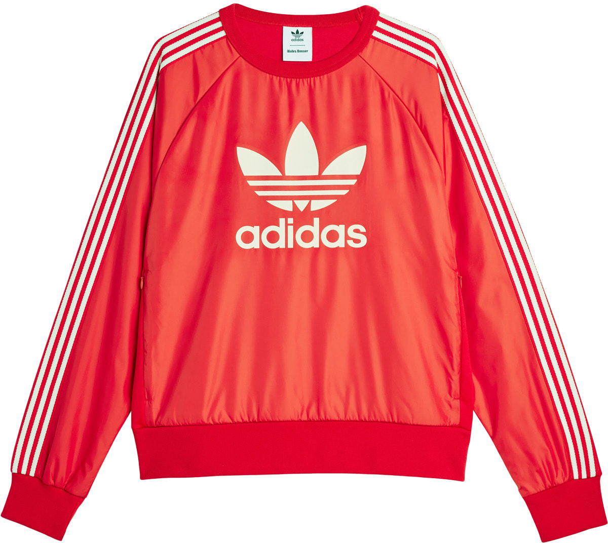 adidas Originals: Red Wales Bonner Nylon Crew Jersey - 1