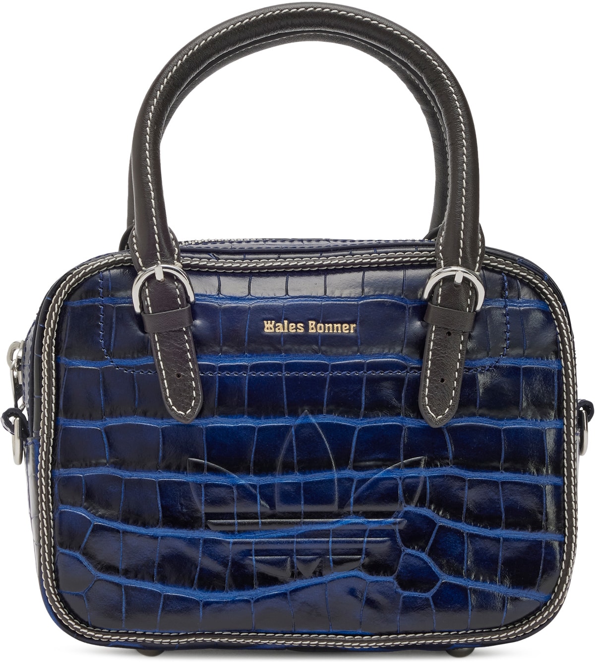 adidas Originals: Bleu Petit sac en crocodile Wales Bonner Bleu - 1