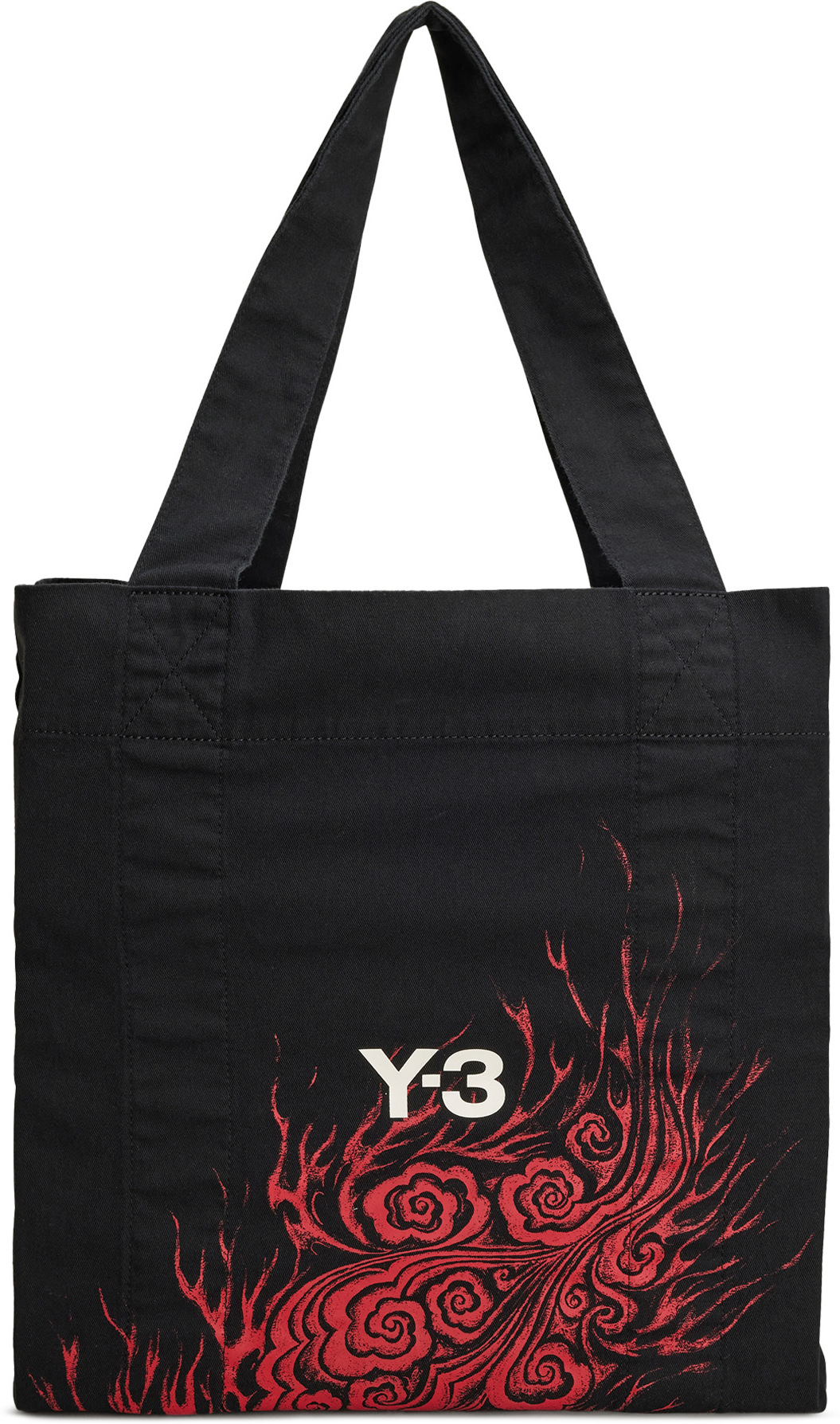 Y-3: Black JFA Tote Bag - 1