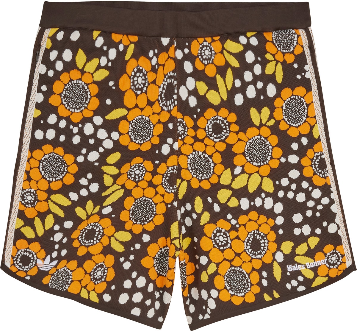 adidas Originals: Multicolor Wales Bonner Knit Floral Shorts - 1