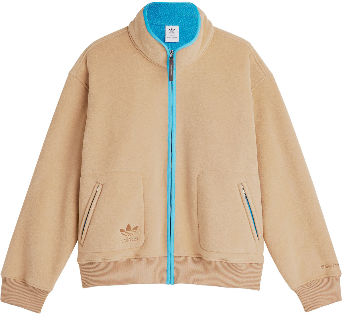 adidas Originals: Neutrals Wales Bonner Fleece Jacket - 1