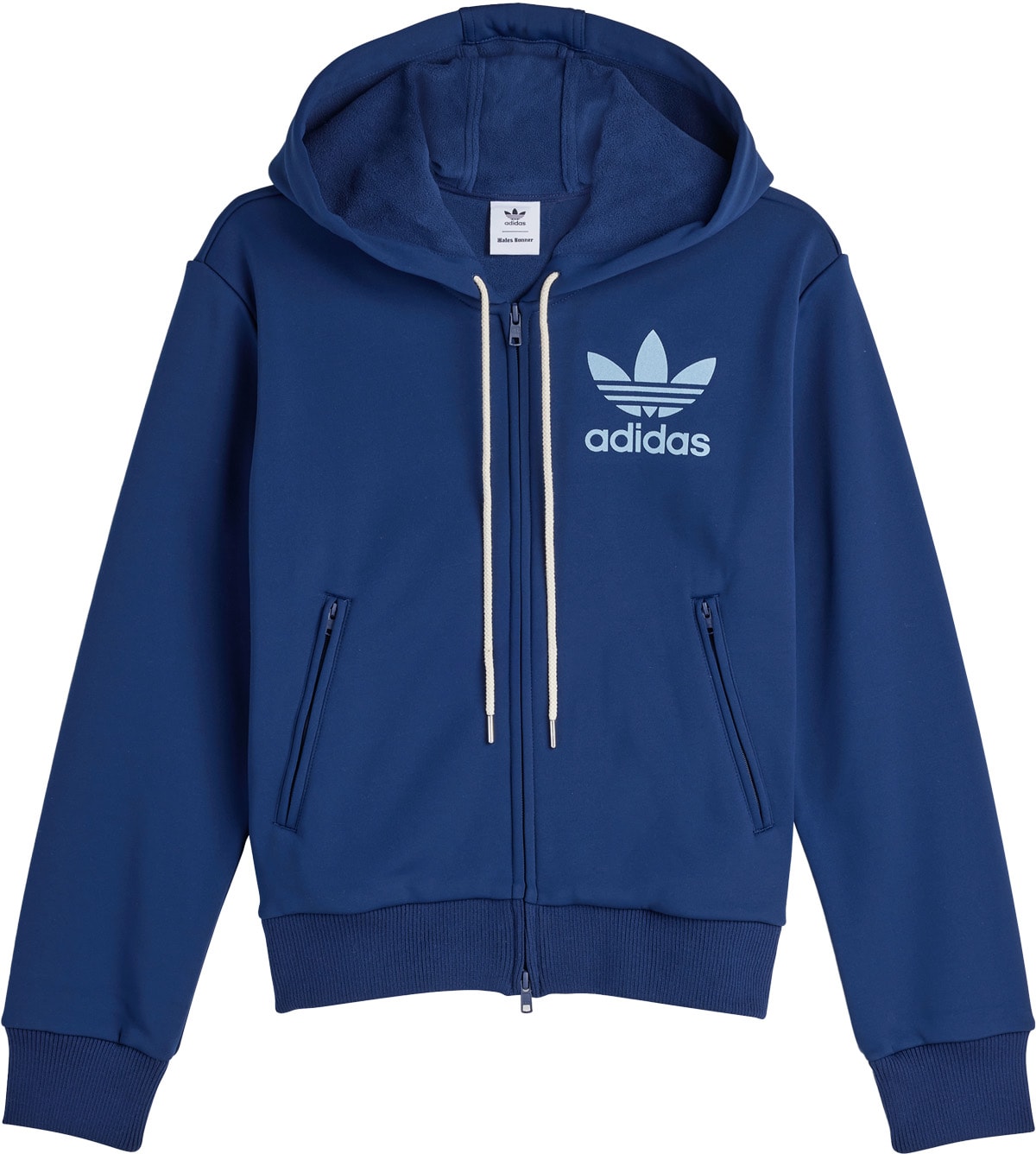 adidas Originals: Bleu Sweat à capuche Wales Bonner Bleu - 1