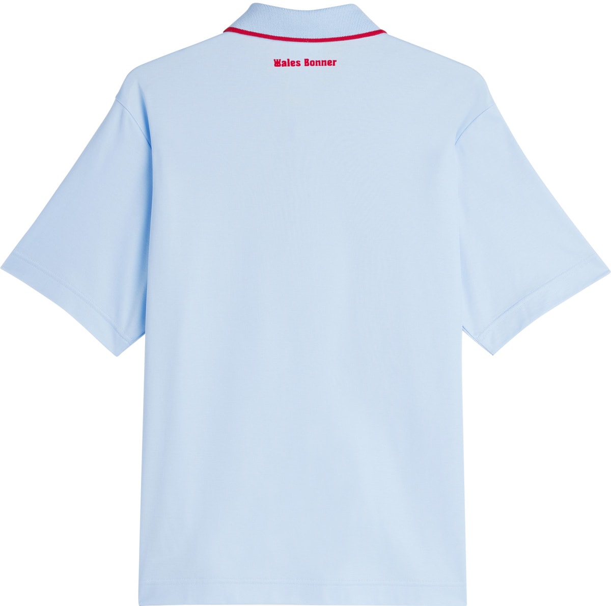 adidas Originals: Blue Wales Bonner Short Sleeve Polo Shirt - 2