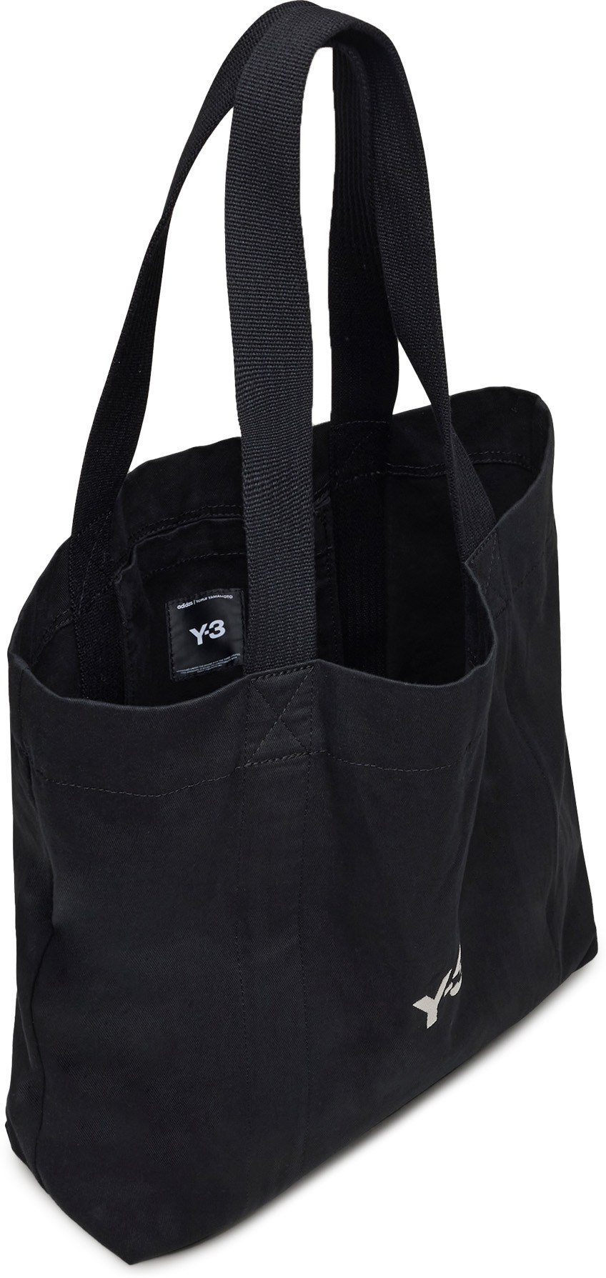 Y-3: Black Canvas Tote - 2