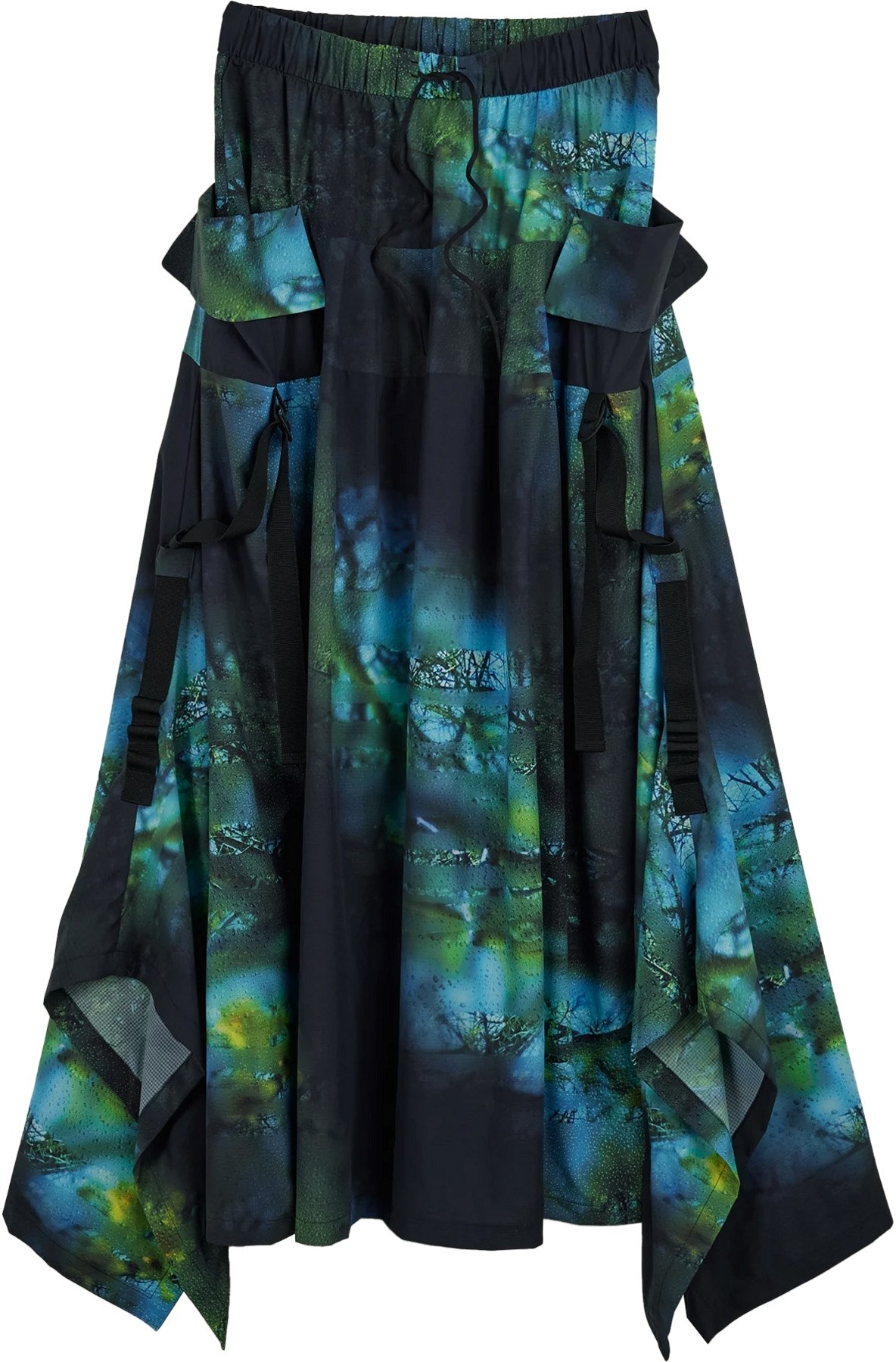 Y-3: Multicolor AOP Skirt - 1