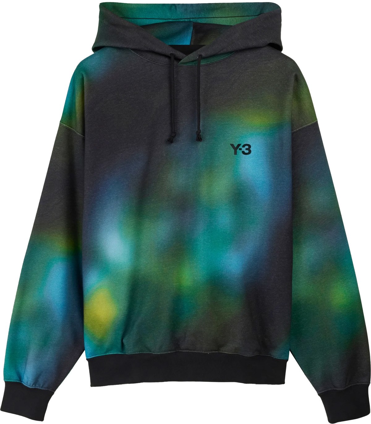 Y-3: Multicolor AOP Hoodie - 1