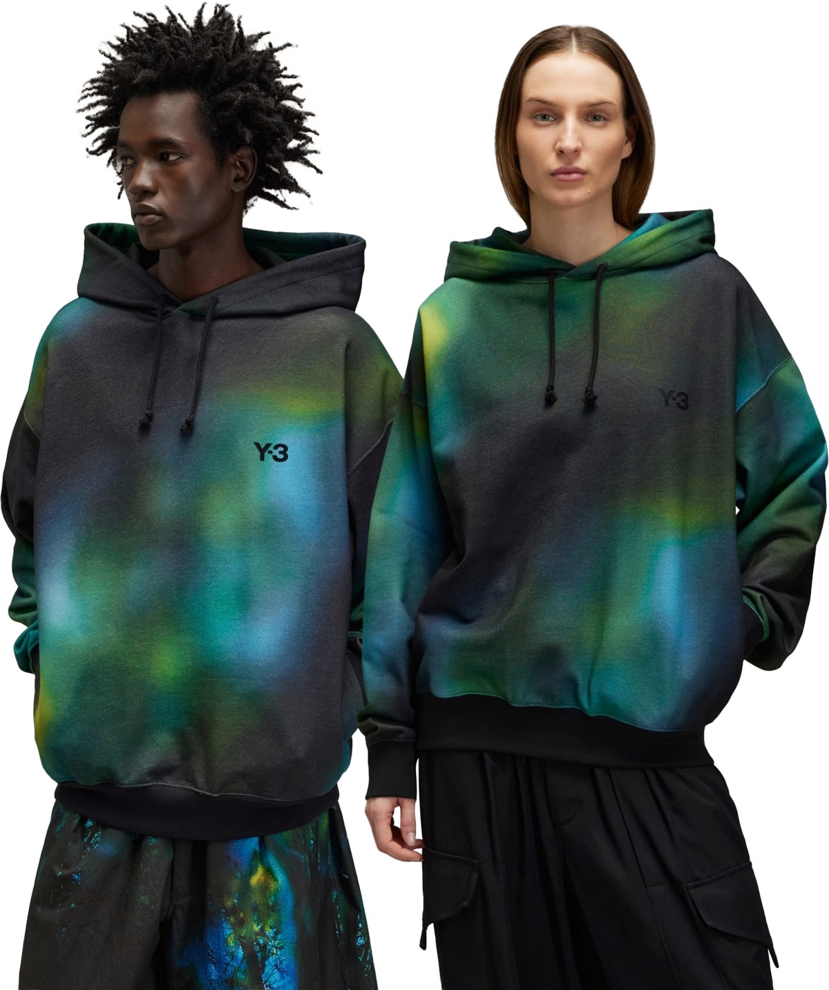 Y-3: Multicolor AOP Hoodie - 2
