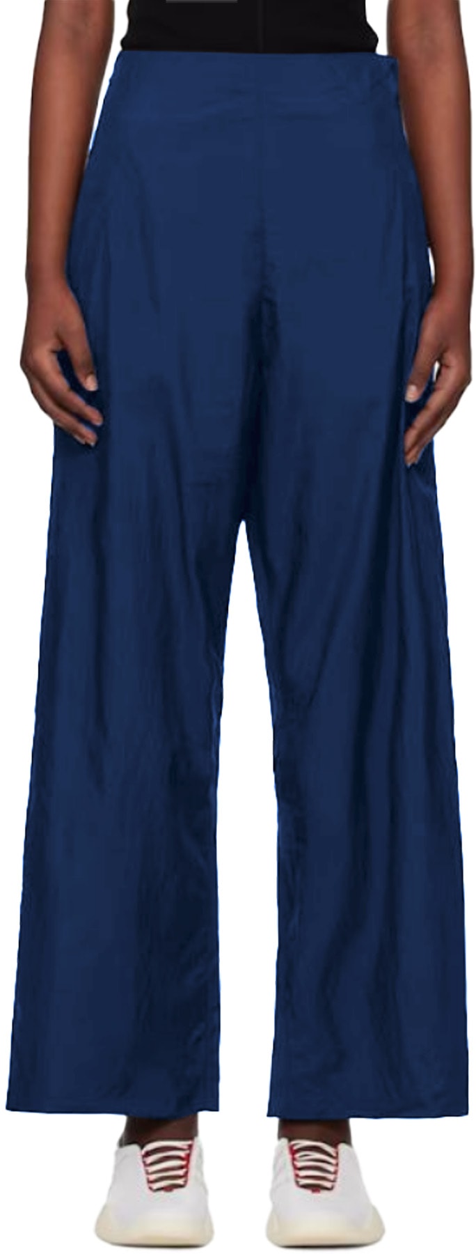 Y-3: Blue Ultralight Nylon Pants - 1