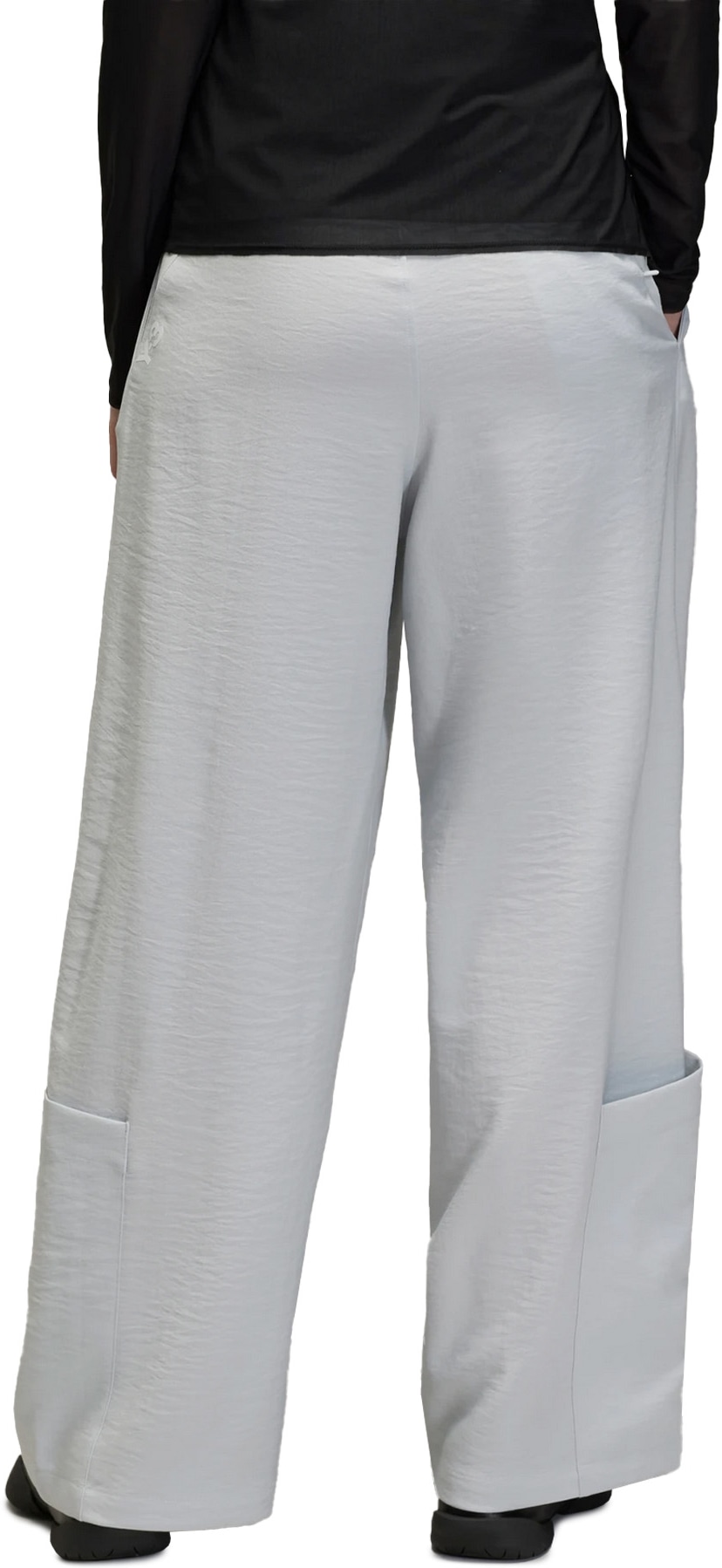 Y-3: Gris Pantalon d'uniforme de sport à jambe large Gris - 3