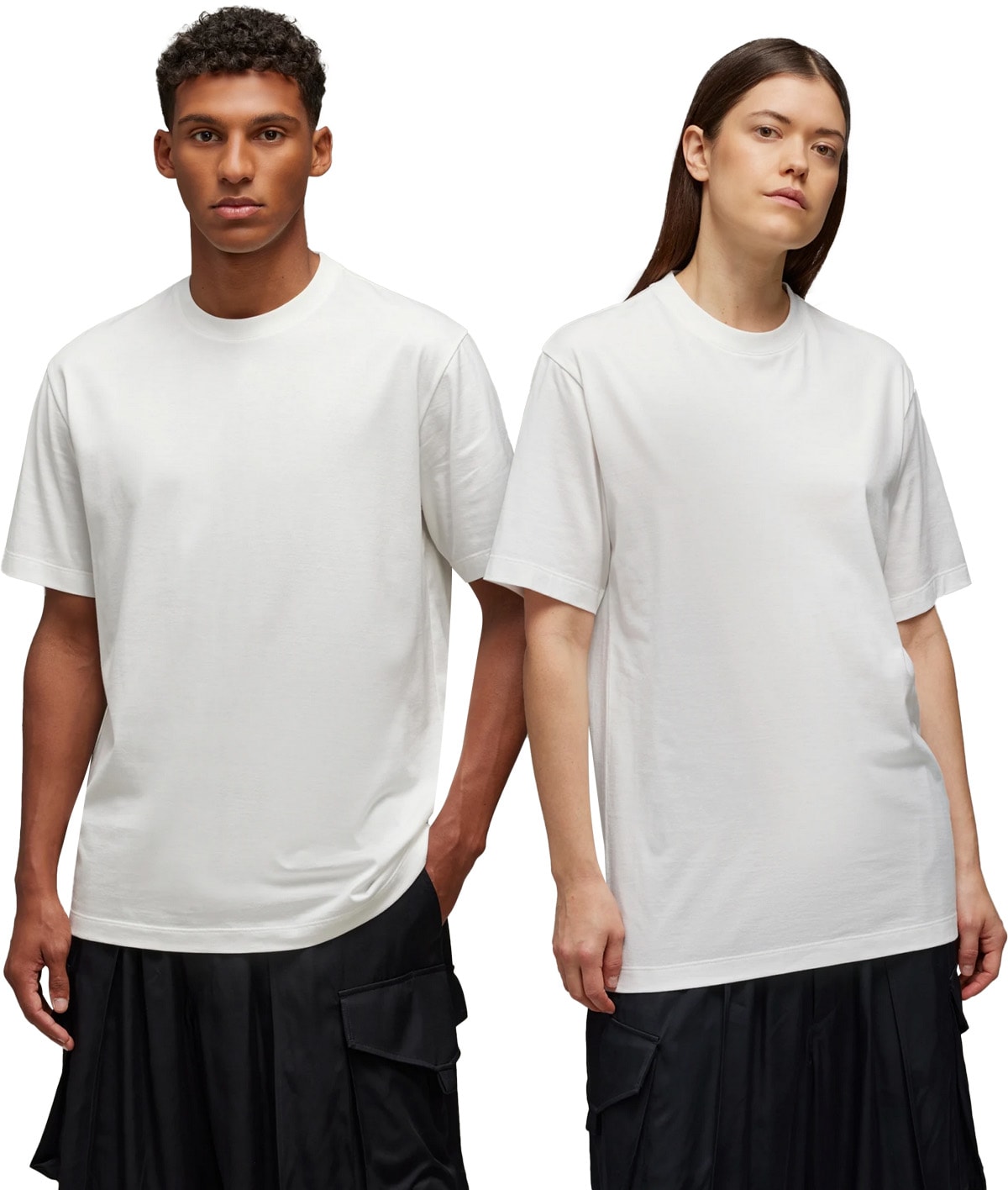 Y-3: Blanc T-Shirt graphique à manches courtes Blanc - 2