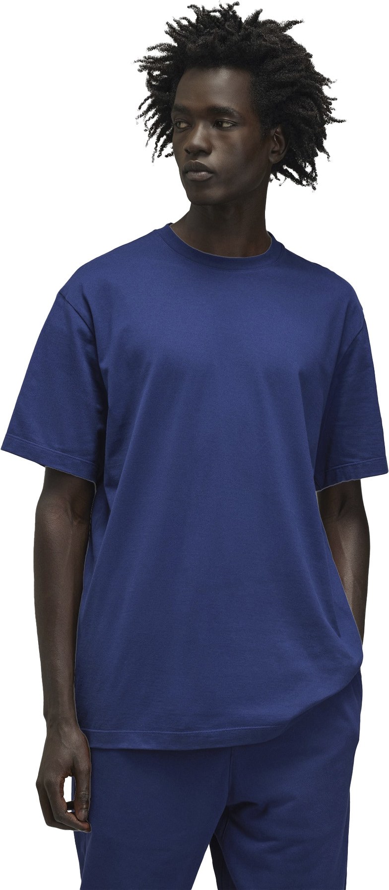 Y-3: Bleu T-Shirt graphique à manches courtes Bleu - 2