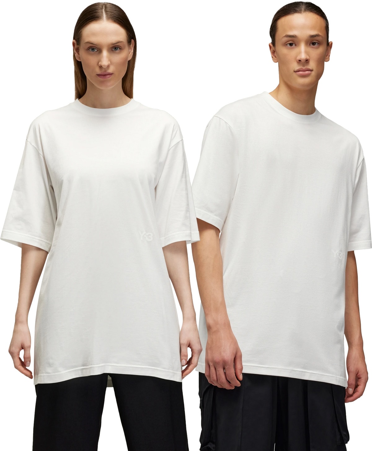 Y-3: White Boxy Short Sleeve T-Shirt - 2
