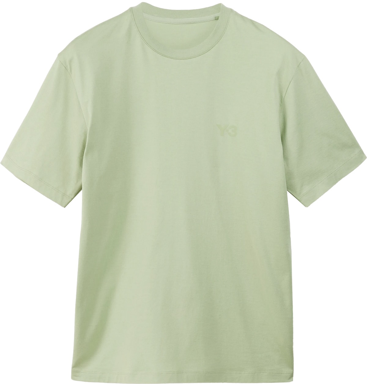 Y-3: Vert T-Shirt à manches courtes Regular Vert - 1