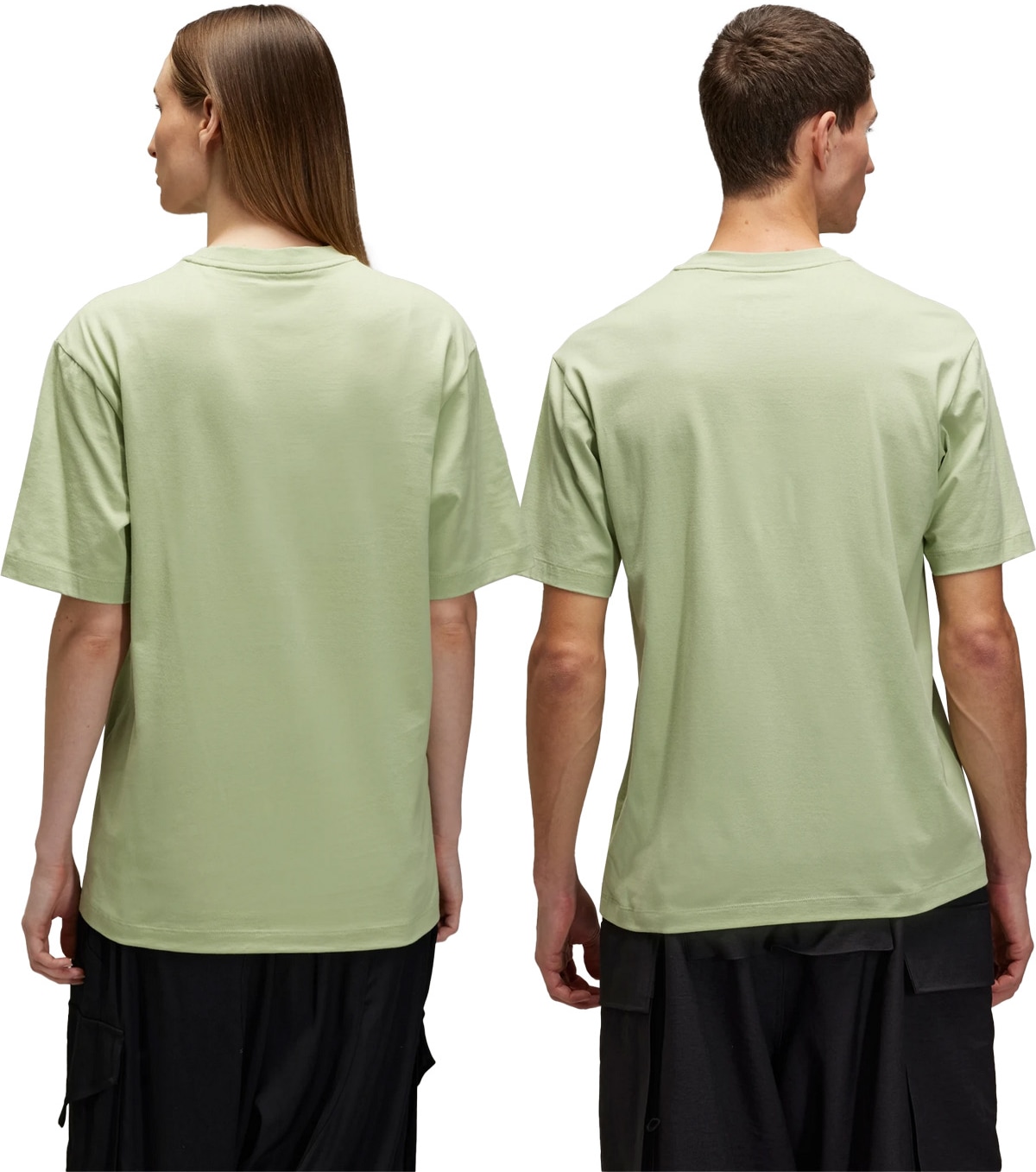 Y-3: Vert T-Shirt à manches courtes Regular Vert - 3