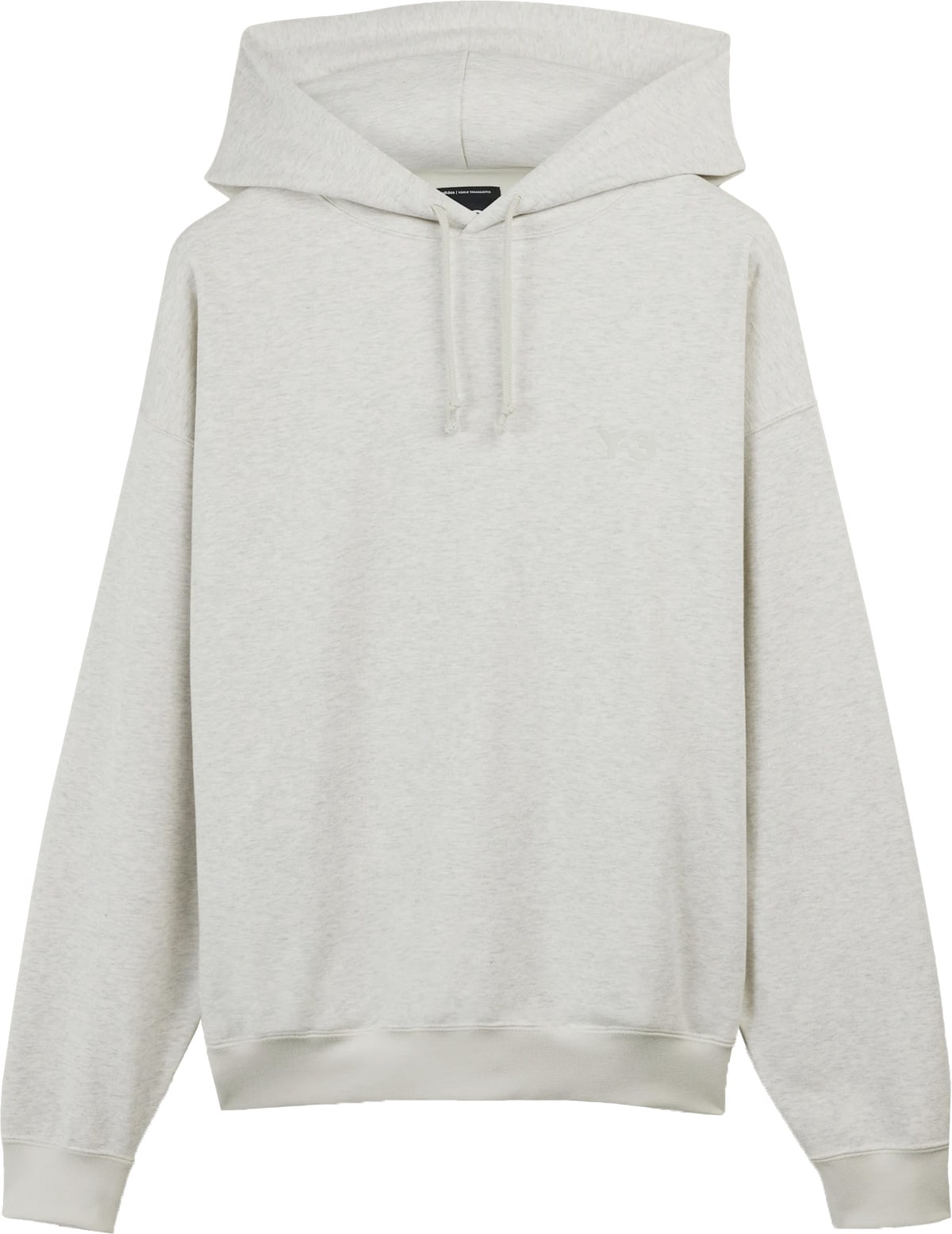 Y-3: Gris Sweat à capuche en éponge Gris - 1