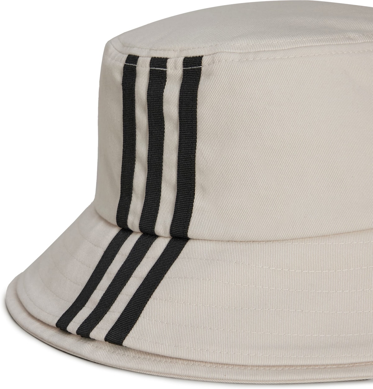 Y-3: White 3-Stripes Bucket Hat - 2