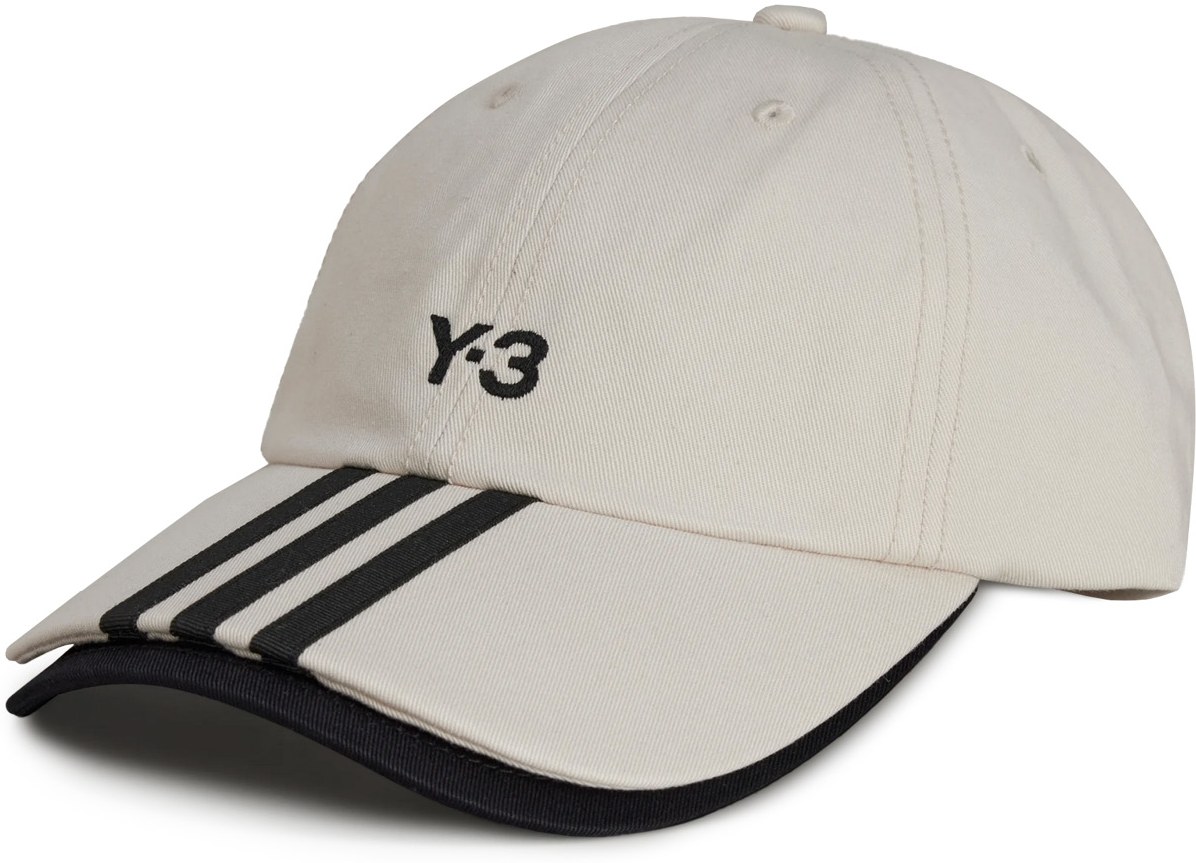 Y-3: Blanc Casquette à 3 bandes Blanc - 1