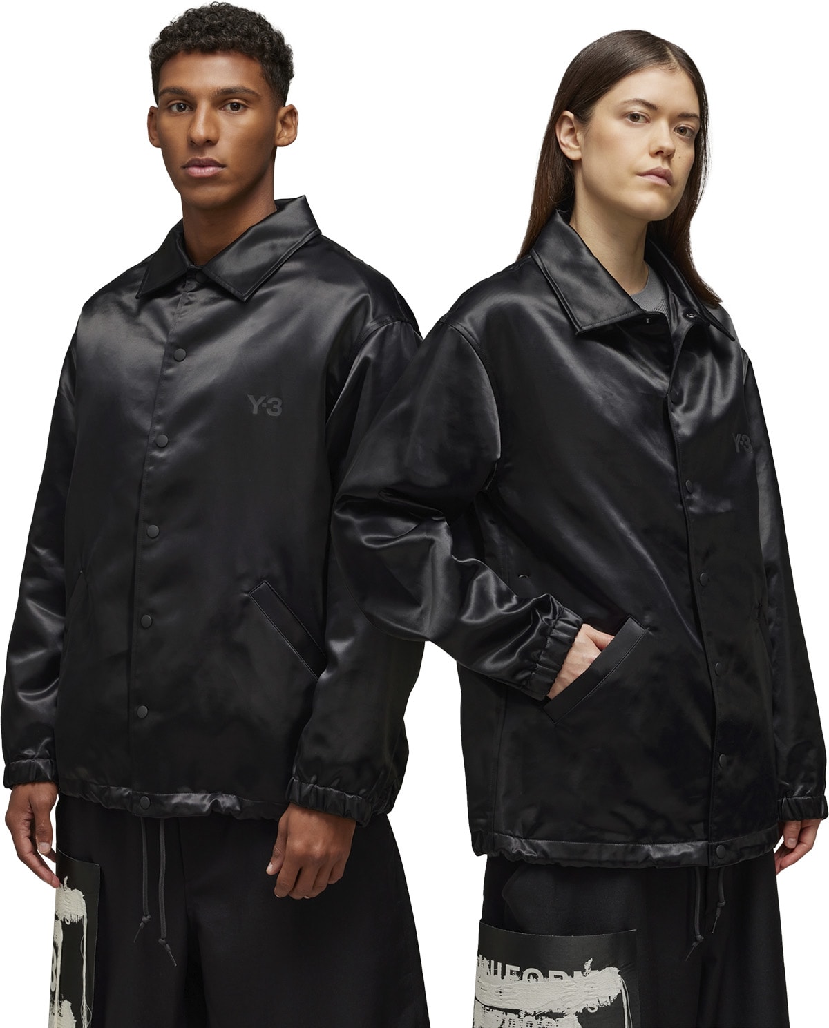 Y-3: Black GFX Coach Jacket - 2