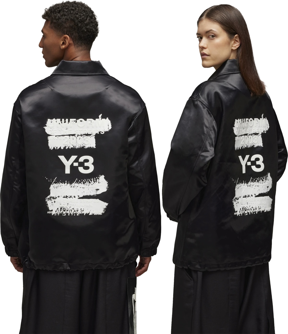 Y-3: Black GFX Coach Jacket - 3