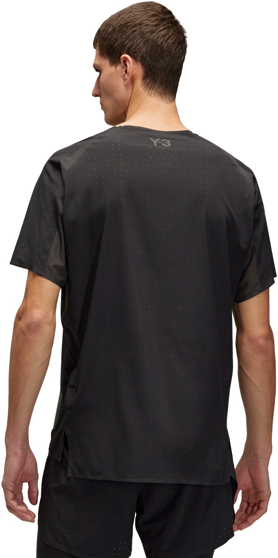 Y-3: Black Running Short Sleeve T-Shirt - 3