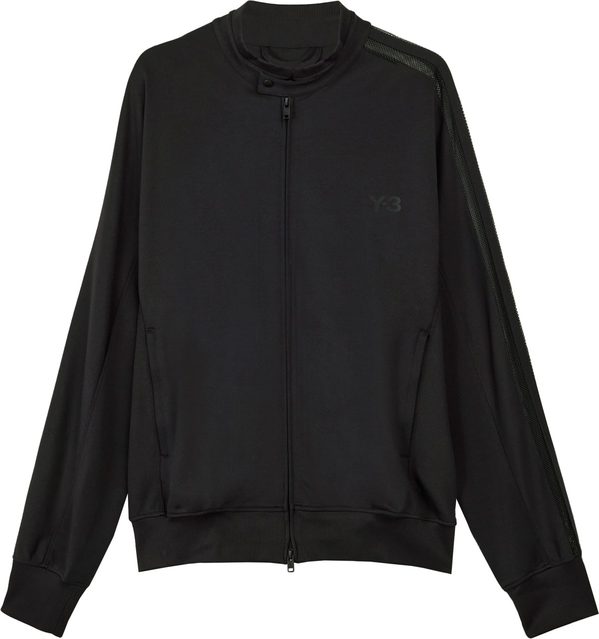 Y-3: Black 3-Stripes Tack Top - 1