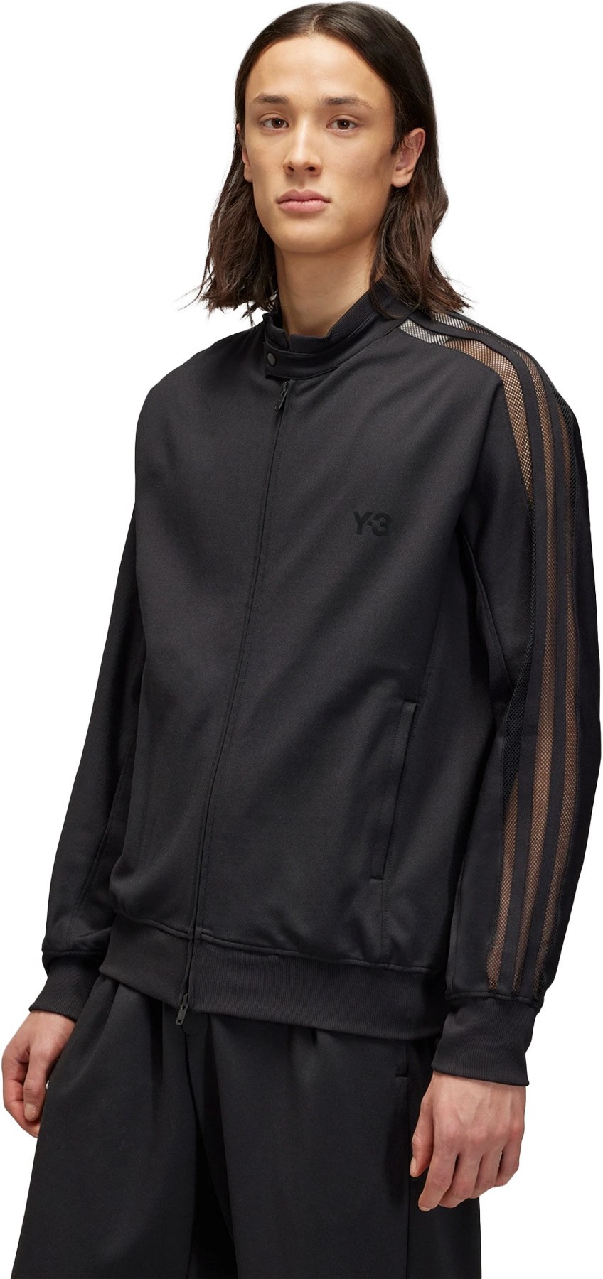 Y-3: Black 3-Stripes Tack Top - 3