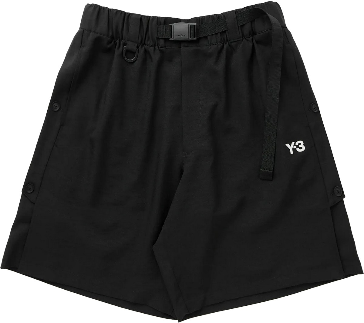Y-3: Noir Sport Uniform 3-Stripes Shorts Noir - 1